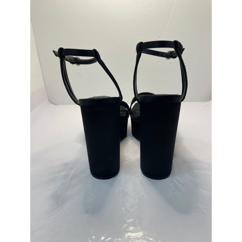 TOPSHOP Ringo Platform Sandals Black Size 7.5 - Picture 5 of 8